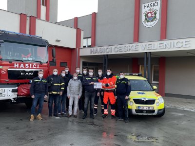 Poděkování first responderům JSDH Č. Velenice